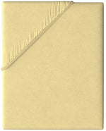 Jersey Spannbettlaken 100% Baumwolle, Wählbare Größe, Beige, Einfarbig mit Rundumgummi