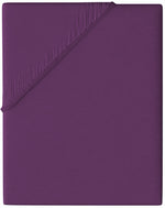 Jersey Spannbettlaken 100% Baumwolle, Wählbare Größe, Lila, Einfarbig mit Rundumgummi
