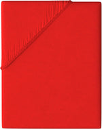 Jersey Spannbettlaken 100% Baumwolle, Wählbare Größe, Rot, Einfarbig mit Rundumgummi