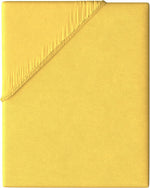 Jersey Spannbettlaken Gelb aus 100% Baumwolle, Wählbare Größe, Einfarbig mit Rundumgummi