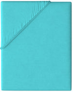 Jersey Spannbettlaken Türkis 100% Baumwolle, Wählbare Größe, Einfarbig mit Rundumgummi