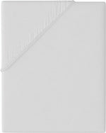 Jersey Spannbettlaken Weiß aus 100% Baumwolle, Wählbare Größen, mit Rundumgummi