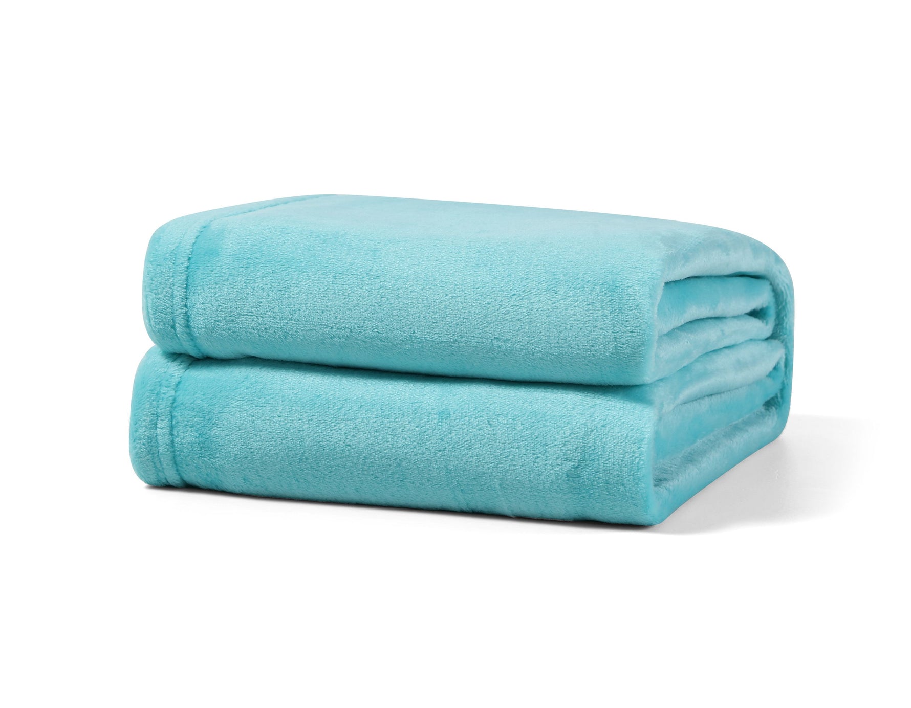 Kuscheldecke aus Flanell in Petrol, weich und hochwertig, ideal für Sofa oder Bett