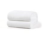 Kuscheldecke in Weiß aus Flanell, 250gsm, weich & hochwertig