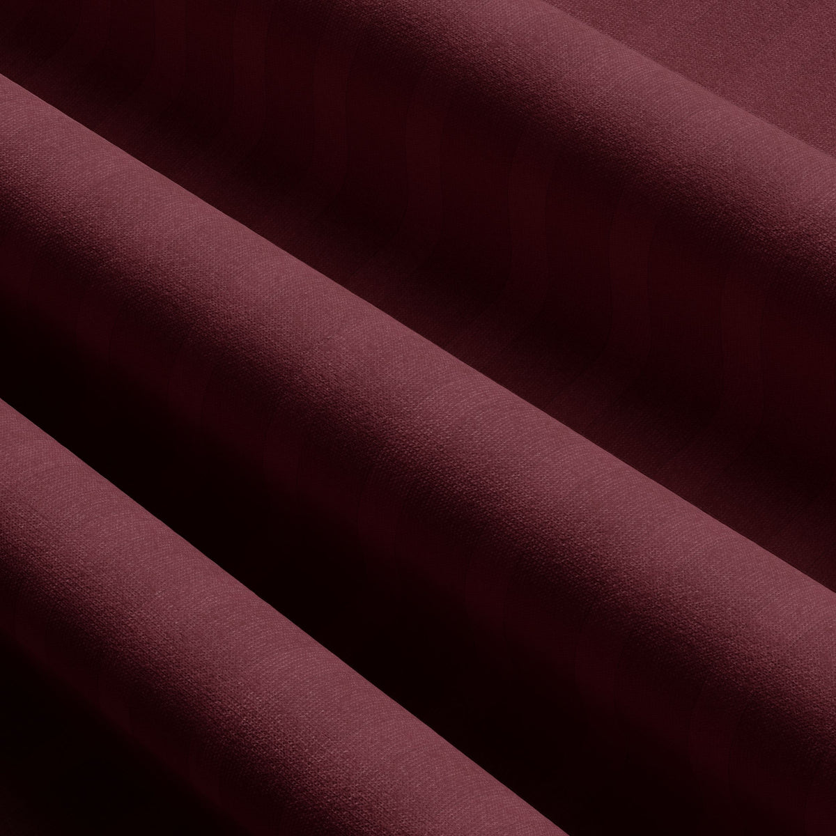 Gestreifte Damast-Webstruktur in Bordeaux – hochwertiger Baumwolle-Satin mit elegantem Glanz und weicher Haptik