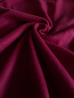 Thermofleece Spannbettlaken Bordeaux Kuschelig Mit Rundumgummi Größe Wählbar