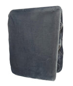 Teddyplüsch Spannbettlaken Anthrazit Extra Flauschig Weich Mit Rundumgummi Größe Wählbar