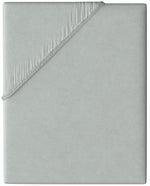 Jersey Spannbettlaken 100% Baumwolle, Wählbare Größe, Grau, Einfarbig mit Rundumgummi