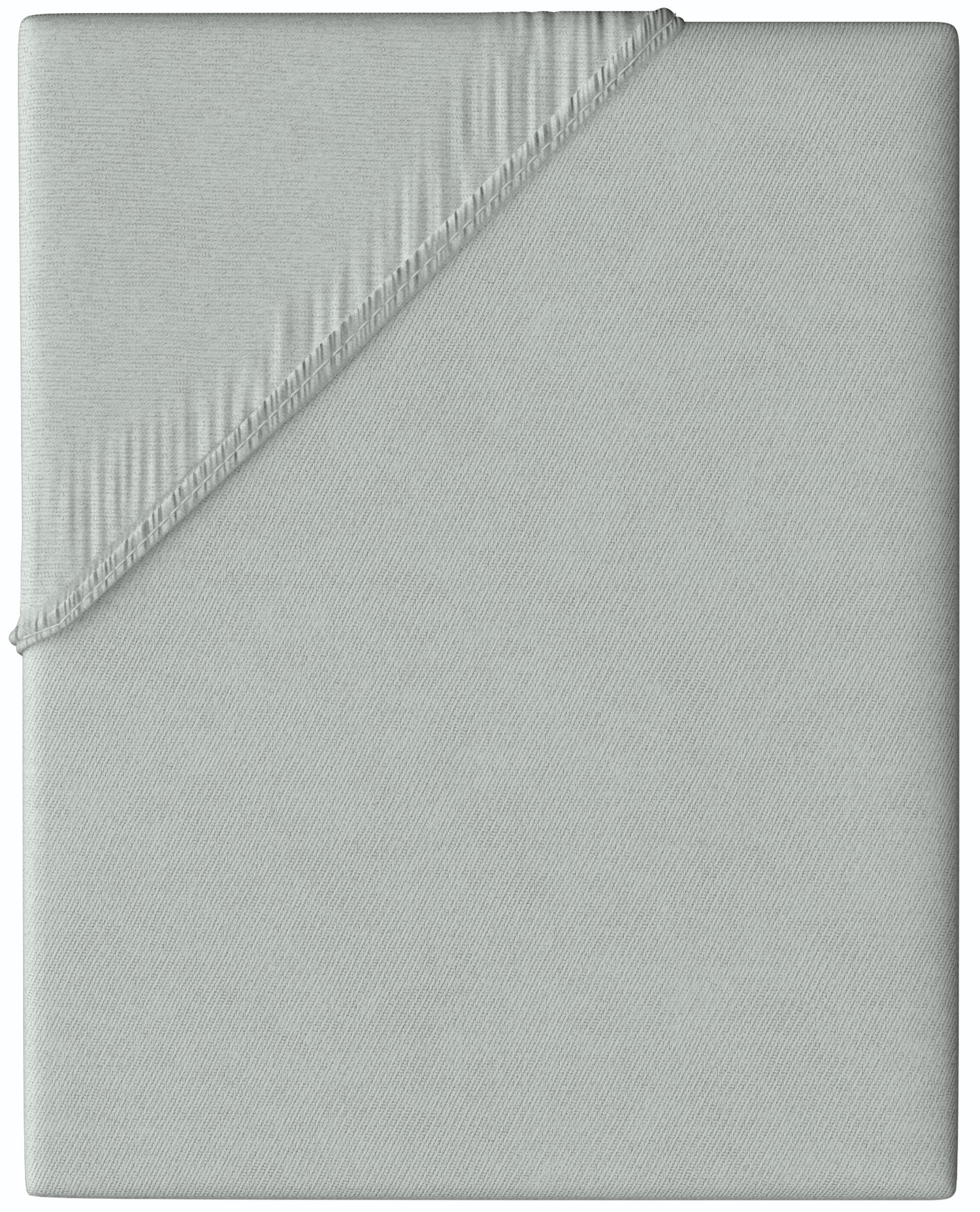 Jersey Spannbettlaken 100% Baumwolle, Wählbare Größe, Grau, Einfarbig mit Rundumgummi