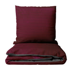 Seersucker Bettwäsche Bordeaux Anthrazit Wendebettwäsche Handelsübliche Größen