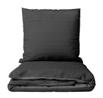 Seersucker Bettwäsche Grau Anthrazit Wendebettwäsche Handelsübliche Größen