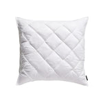 Steppkissen mit Diamantsteppung aus Mikrofaser in Weiß – Leonado Vicenti