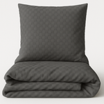 Renforcé Bettwäsche Grau Kariert aus 100% Baumwolle – fein gewebt & hochwertig