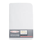 Wasserdichter Matratzenschoner aus Baumwolle in Weiß, atmungsaktiv und geräuscharm – Leonado Vicenti