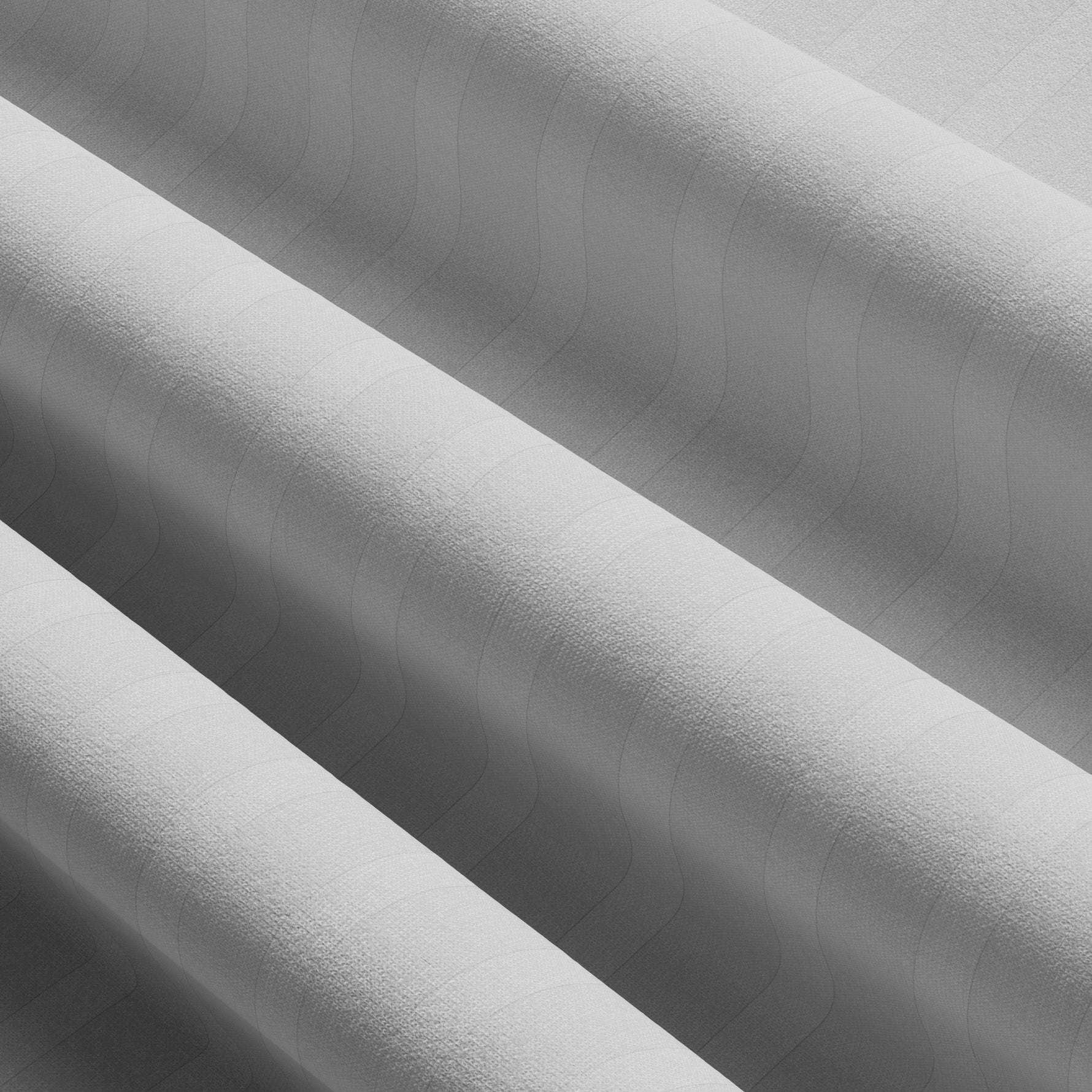 Detailansicht der Damast-Streifenstruktur der Bettwäsche in Grau – feine Webart aus 100 % Baumwolle